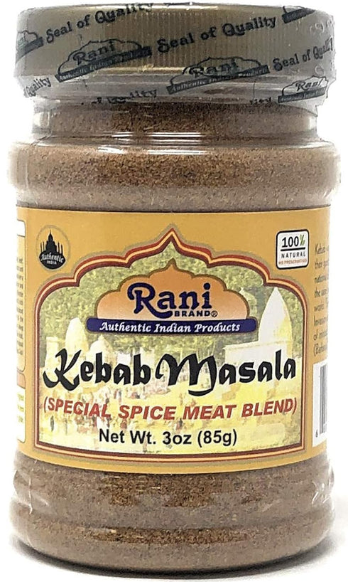 Rani Kebab Masala Indian Spice Blend for Meat Dishes 3oz (85g) PET Jar ~ All Natural, Salt-Free | Vegan | No Colors | Gluten Friendly | NON-GMO | ...