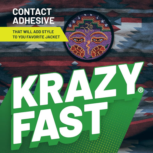 Krazy Fix Clear Fabric Glue, Washable, 100% Waterproof Permanent Bond Glue for Fabric, Heavy Duty Adhesive for Clothing, Patches, Canvas and more,...