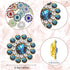 PAGOW 14mm 100pcs Flower Shape Claw Cup Sew on Rhinestone Button, Crystal Glass Beads Buttons for Jewelry Making,Furniture,Earring,Garment,Apparel...