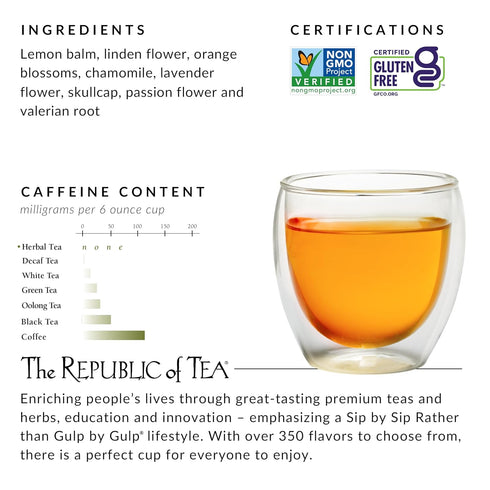 The Republic of Tea - Chamomile Lemon Herbal Tea, 36 Tea Bag Tin...