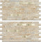 2 Sheets Peel and Stick Backsplash for Kitchen, Sandstone with Metal Gold Look Stick on Tile Upgrade Your Kitchen Backsplash, RV, Fireplace...