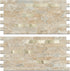 2 Sheets Peel and Stick Backsplash for Kitchen, Sandstone with Metal Gold Look Stick on Tile Upgrade Your Kitchen Backsplash, RV, Fireplace...
