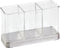 iDesign Forma Utensil, Spatula, Silverware Holder for Kitchen Countertop Storage, Organize Forks, Knives, Spoons, 3 Compartments, Sink Stopper...