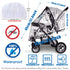 Stroller Rain Cover and Baby Stroller Mosquito Net(2-Piece Set),Universal Stroller Accessory,Waterproof, Windproof Protection,Protect from Dust Sn...