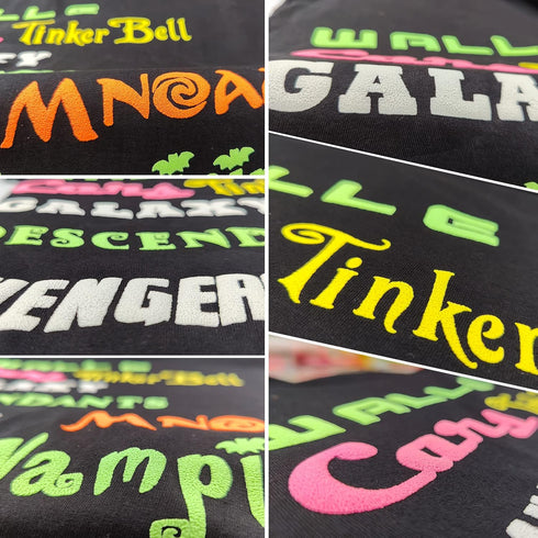 TransWonder Glow in The Dark 3D Puff Vinyl Heat Transfer - Luminous Fluorescent HTV Puff Vinyl Bundle Puff Heat Transfer Vinyl for T Shirts Compat...