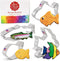 Ann Clark 4-Pc. Fish Cookie Cutters - Cute Goldfish & Angel Fish Shapes, Made in the USA...