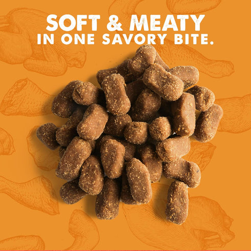 Cloud Star Wag More Bark Less Meat Cravers Soft Chews Dog Treats, Chicken 5 oz. Bag...