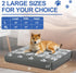 Dog Bed Covers,Waterproof Dog Bed Cover Pet Bed Cover with Lovely Dog Paw Print and Double-sided Usable Design Replacement Machine Washable Pet Ha...