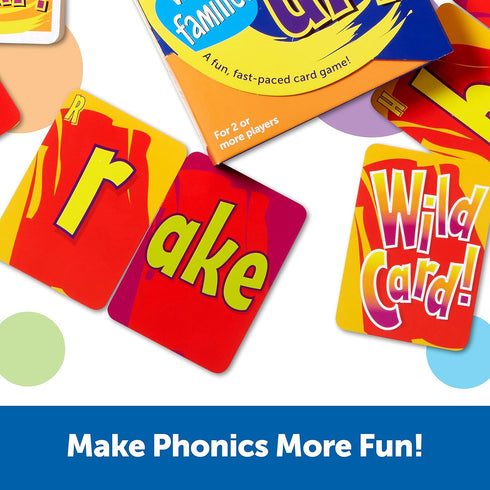 Learning Resources Snap It Up! Phonics & Reading Card Game, Homeschool,Reading Game, 90 Cards Included, Ages 6+...