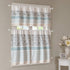 Madison Park Dawn Printed Blue Window Valance , Cotton Pieced Rod Pocket Print Floral Valances for Windows , 50X18" , Teal...