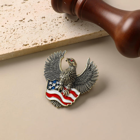 Eseres Brooches for Women American Flag Pin 4th of July Accessories USA Independence Day Eagle Brooches and Pins for Women Stars and Stripes Flag ...