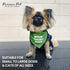 Parisian Pet Unisex Dog Bandanas Funny with Printed 'Trouble Maker' Word - Tie-On Adjustable Polyester Dog Scarf for Large Dogs - Washable Triangl...