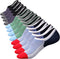 Mottee&Zconia Mens No Show Low Cut Cotton Socks Mesh Top Anti-slip Casual Sock 6 Pairs size 5-8...