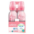 Dr. Brown’s Natural Flow® Anti-Colic Options+™ Narrow Baby Bottles, 8 oz/250ml, with Level 1 Slow Flow Nipple, 4 Pack, Pink/Clear...