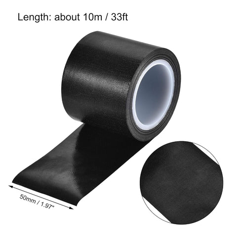 uxcell Heat Resistant Tape High Temperature Heat Transfer Tape PTFE Film Adhesive Tape 50mm Width 10m 33ft Length Black...