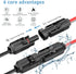Solar Panel Plug to XT60 Charge Cable, 12AWG(9.8Ft) Solar Extension Cable with Upgraded XT60 Adapter,Solar Connector to XT60 Cable for Ecoflow Riv...