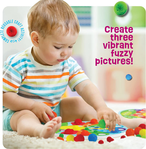 Pom Pom Arts & Crafts Kit for Toddlers - Toddler Art Activity Easter Craft for Little Boys & Girls Ages 3, 4, 5, 6 Years Old Kids Sensory Activiti...