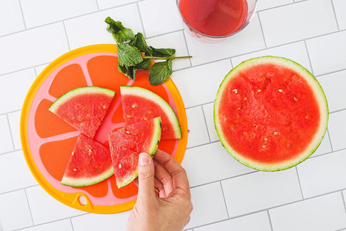 Dexas Citrus Slice Cutting Board/Serving Board 9 inches, Grapefruit...