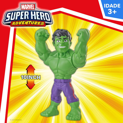 Playskool Heroes Marvel Super Hero Adventures Mega Mighties Hulk Collectible 10" Action Figure, Toys for Kids Ages 3 & Up...