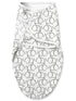 SwaddleMe Luxe Easy Change Swaddle, Ellie Elephant/Triangle Grey, Small/Medium (0-3 Months)...