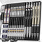 Nicpro 35PCS Art Mechanical Pencil Set, 3 PCS Metal Drafting Pencil 0.5 mm & 0.7 mm & 0.9 mm & 3 PCS 2mm Lead Holder (6B 4B 2B HB 2H 4H Colors) Fo...