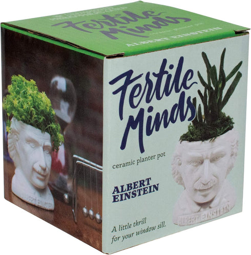 The Unemployed Philosophers Guild Albert Einstein Bust Ceramic Planter...