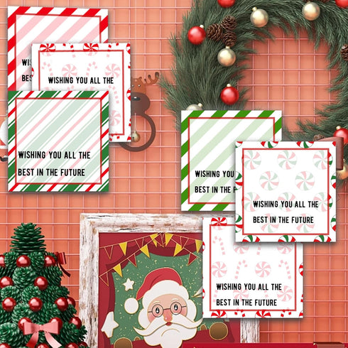 9 Pieces Christmas Candy Sticky Notes 3x3 Inch Cute Christmas Candy Note Pads Adesive Winter Candy Memo Notes for School Office Home Supplies Stud...