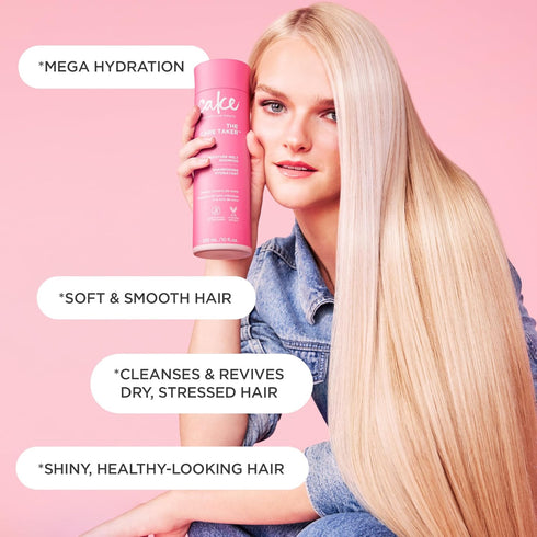 Cake Beauty Moisturizing Shampoo, The Care Taker – Hydrates and Replenishes Dry Hair – With Coconut Water, Hyaluronic Acid & Shea Butter - For All...