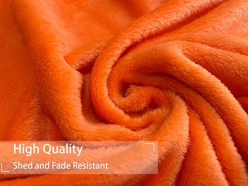 Soft Puppy Flannel Fleece Blanket for Pet Dog Cat, Plush Microfiber, Cozy and Lightweight, Orange, Pet, 27 x 39 inch (70 x 100 cm)...