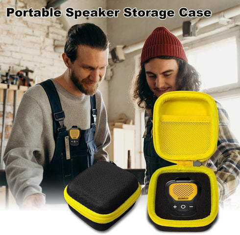 Hard Case Compatible with DEWALT Wearable Bluetooth Speaker, Magnetic Clip-On Wireless Portable Mini Speaker Protective Storage Holder Bag with Me...