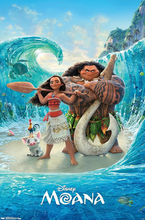 Trends International Disney Moana - Ocean Floor Wall Poster, 34L x 22.4W, Premium Unframed Version...