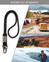 Paracord Key Lanyard for Men/Women, Heavy Duty Lanyard for Keys/Id Badges with Cool USA Flag, Military Braided Tactical Neck Lanyard Keychain for ...