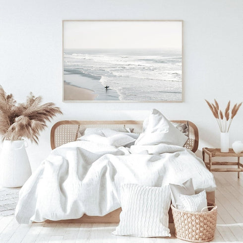 Neutral Landscape Painting Beach Landscape Prints Coastal Ocean Wall Art Beach Scene Artwork Farmhouse Landscape Pictures Coastal Landscape Wall A...