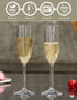 MICHLEY Tritan Champagne Flutes Glassware 6 oz, Set of 4 Unbreakable Plastic Wine Glasses, Crystal Clear, Dishwasher-safe...