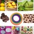 NELPLA Two Side Round Cookie Cutters,Biscuit Cutters and Fondant cake Cutters, Set of 6 PCS, Assorted color...