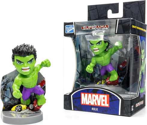 The Loyal Subjects Marvel Superama Hulk with Scenic Diorama & Base...