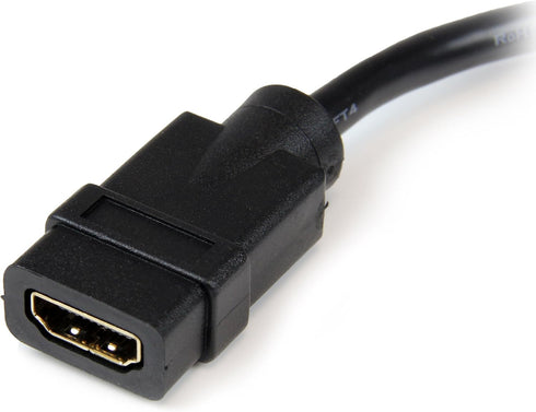 StarTech.com 8in HDMI to DVI-D Video Cable Adapter - HDMI Female to DVI Male - HDMI to DVI Dongle Adapter Cable (HDDVIFM8IN),Black...