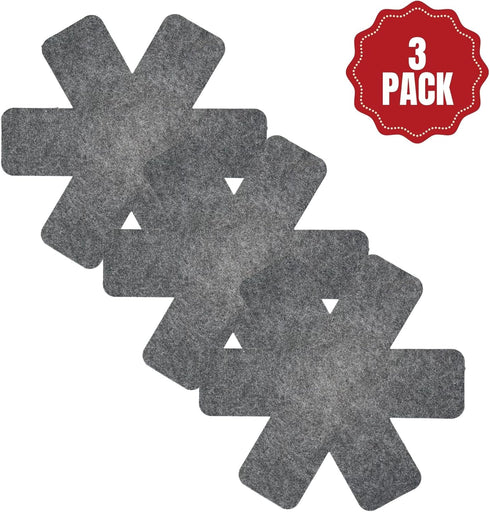VHD Felt Pot and Pan Protectors - Set of 3, Pot Dividers Pads, Stacking Pan Protectors, Pan Separators, Bowl & Plate Separators, Pads for Protecti...