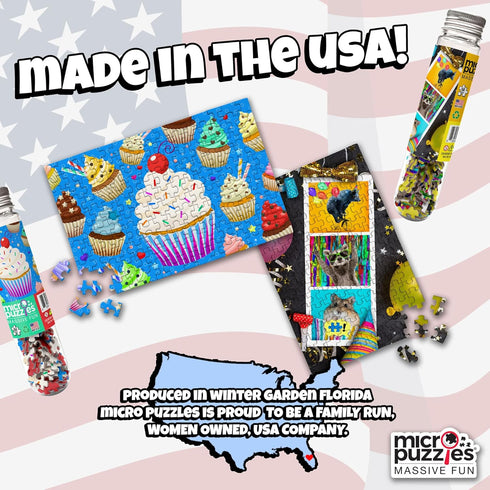 MicroPuzzles “Celebration” 2-Pack - Mini Puzzles for Adults, 150 Piece Small Puzzles for Adults and Teens - 4” x 6” Inch, Compact and Challenging ...
