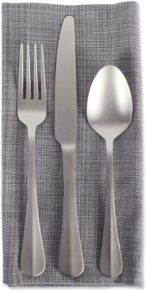 DII Variegated Tabletop Collection, Napkin Set, 20x20, Gray, 6 Piece...