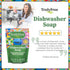 Auto Dishwasher Soap, 12.5oz Bag - Natural Concentrated Formula - Dish Soap, Dishwasher Detergent Cleaning Supplies, Hard Water Stain Remover, Spa...