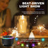 Bluetooth Speakers, IPX7 Waterproof Shower Speaker, Portable Speaker with LED Display, FM Radio, Suction Cup, Light Show, Built-in Mic, Best Gifts...