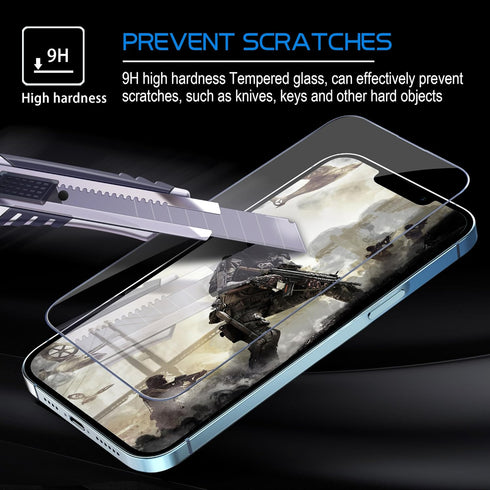 Arae Screen Protector for iPhone 15 Plus 6.7 inch, HD Tempered Glass Anti Scratch Work with Most Case, 6.7 inch, 3 Pack......