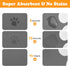 Absorbent Pet Feeding Mat for Dog Bowls, 12'' x 19'' Dog Mat for Food and Water Bowl Easy Clean Dog Food Mat Quick Dry Perfect Size Dog Bowl Mat D...