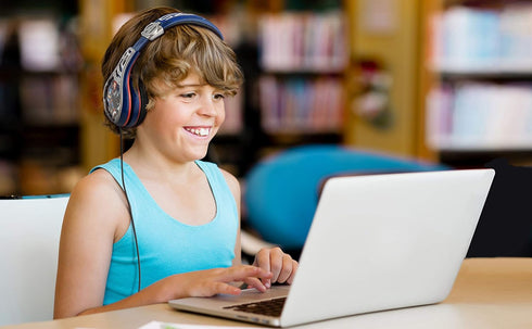 eKids Avengers Kids Adjustable Headband, Stereo Sound, 3.5Mm Jack, Volume Limited Headphones for School, Home, Travel......