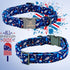 Lionheart glory American Flag Dog Collar 4 of July Dog Bow Collar Independence Day Heavy Duty Adjustable Patriotic Dog Collar with Bowtie for Larg...