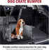 Dog Crate Bumper for Front Door Crate (Bumper Only, Without Crate), Soft Dog Kennel Protector Cover with Ties, Grey Dog Crate Pad Accessories for ...