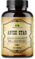 Star Anise Dietary Supplement – 100 Capsules Anise Extract for Men and Women – Natural 1000mg Powerful Formula with No Fillers, Preservatives – Im...