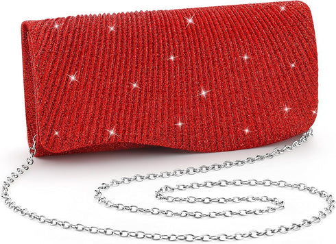 AIJUN Clutch Purses for Women Sequin Envelope Evening Bag Party Prom Purse Bride Wedding Handbag with Chain...