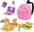 15 Pcs Doll Accessories Miniature Laptop Computer Tablet Phone Mini Backpack and Mini Food Including Burger Soda Set and Burger Hot Dog Set and Go...